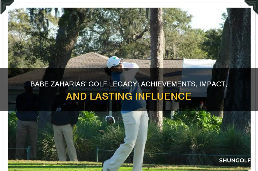 what did babe zaharias do in golf