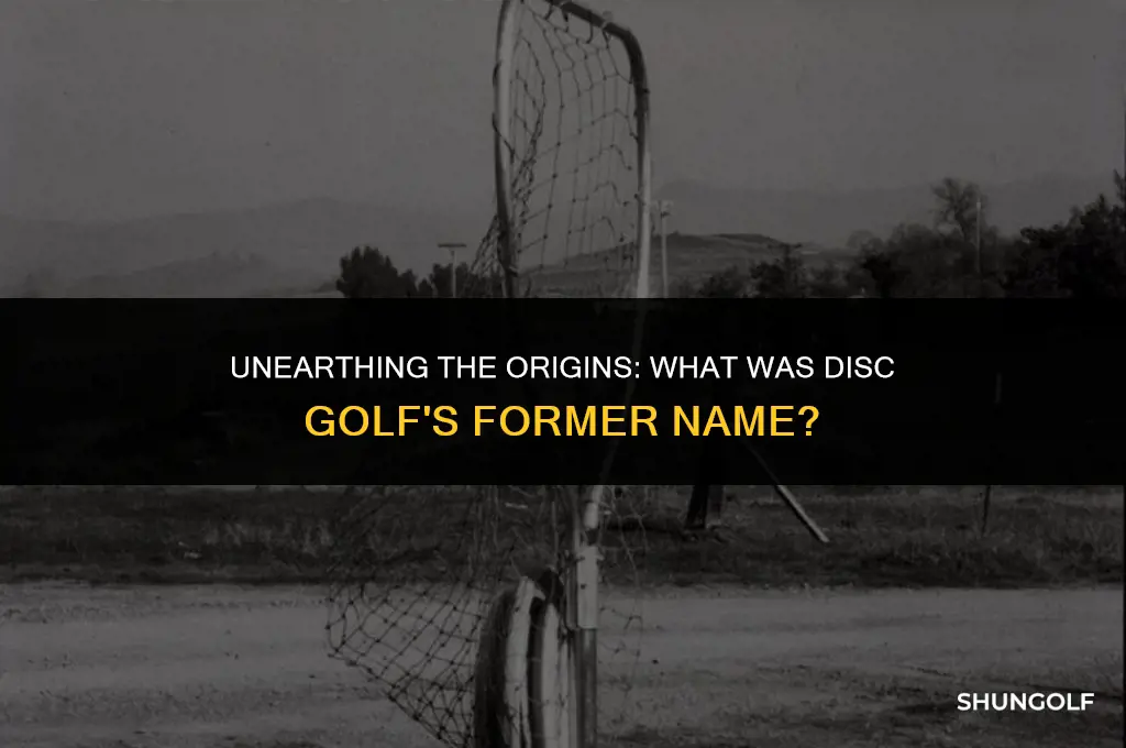 what did disc golf used to be called