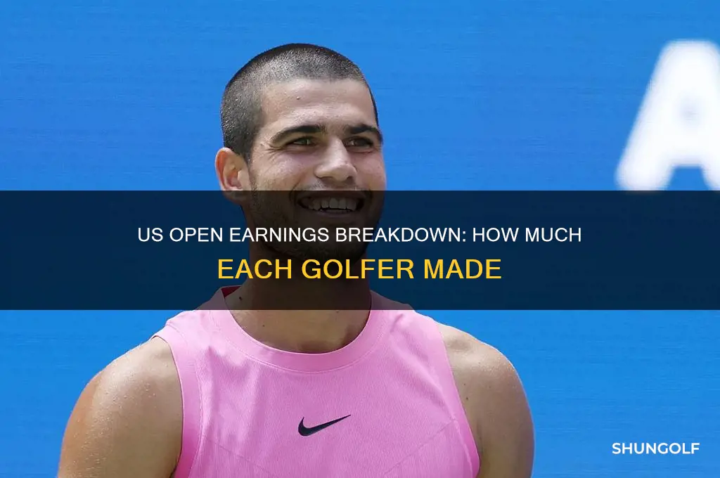 what did each golfer make on the us open
