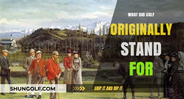 Golf's Surprising Historical Roots: What Did GOLF Stand For?