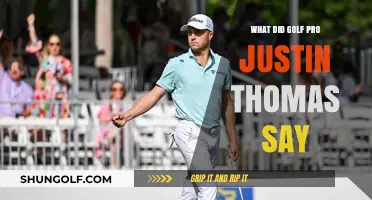 Justin Thomas' Recent Remarks: Insights and Reactions from the Golf Pro