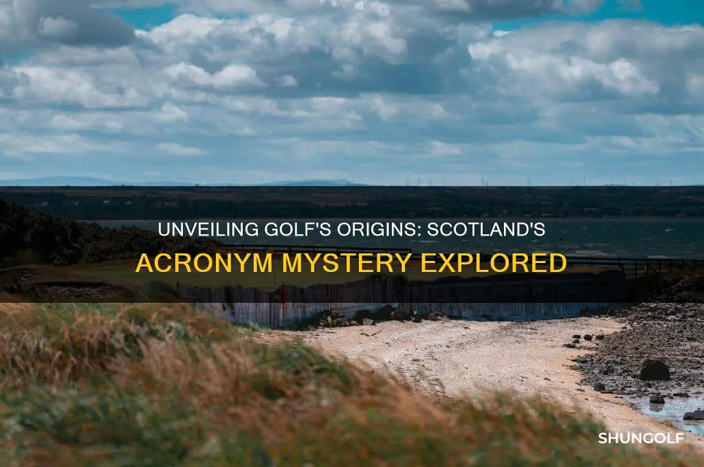 what did golf stand for when it origiated in scotland