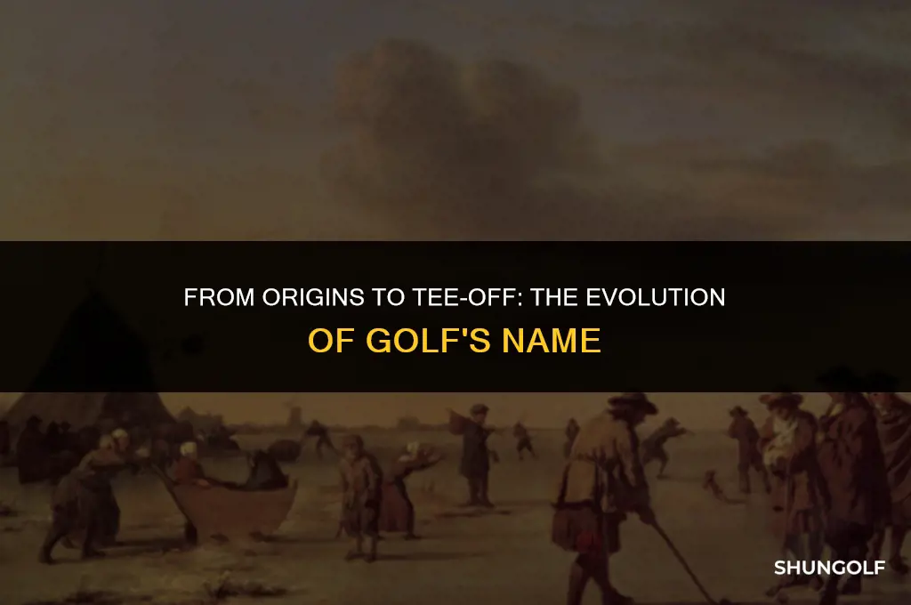 what did golf used to be called