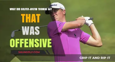 Justin Thomas' Offensive Remark: Unpacking the Golfer's Controversial Statement