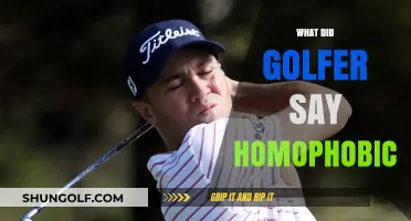 Golfer's Homophobic Comments: What Was Said?