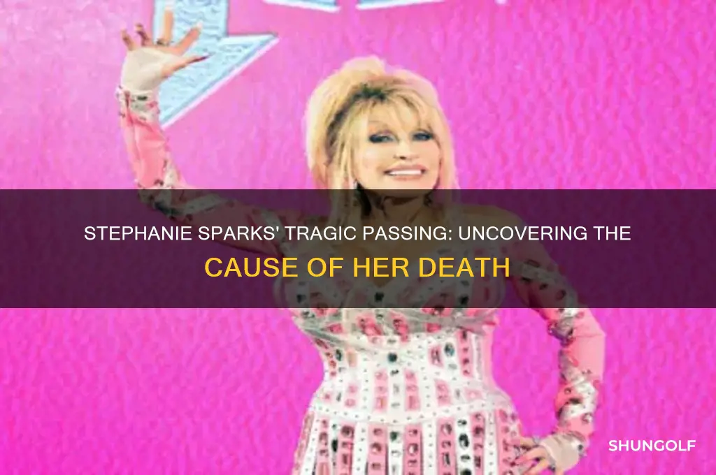 what did golfer stephanie sparks die from