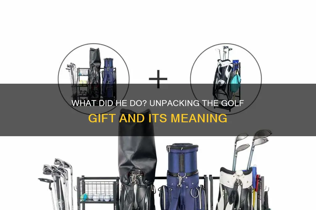 what did he do buy you a golf