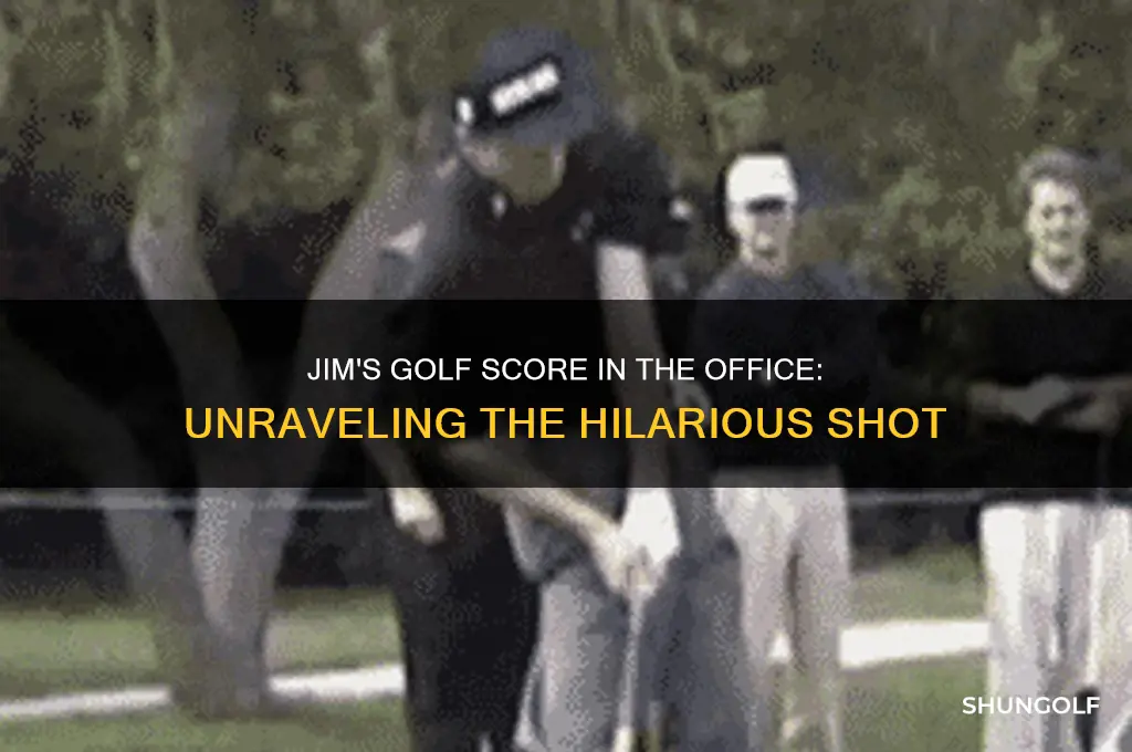 what did jim shoot in golf the office