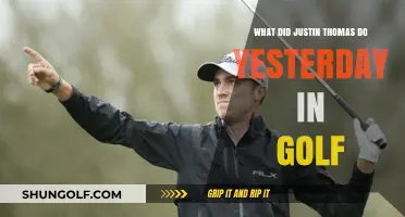 Justin Thomas' Golf Performance Yesterday: Highlights and Key Moments