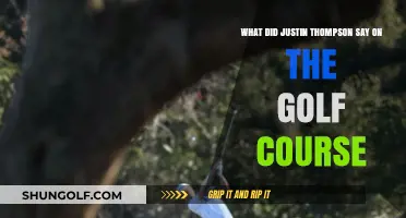 Justin Thompson's On-Course Remarks: Unfiltered Insights from the Fairway