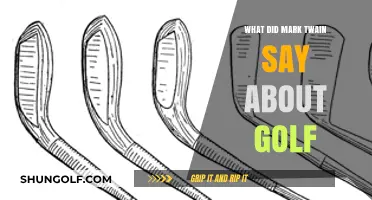 Mark Twain's Witty Golf Quotes: Humor and Insight on the Greens