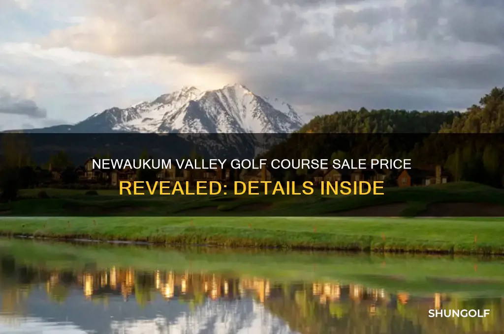 what did newaukum valley golf course sell for