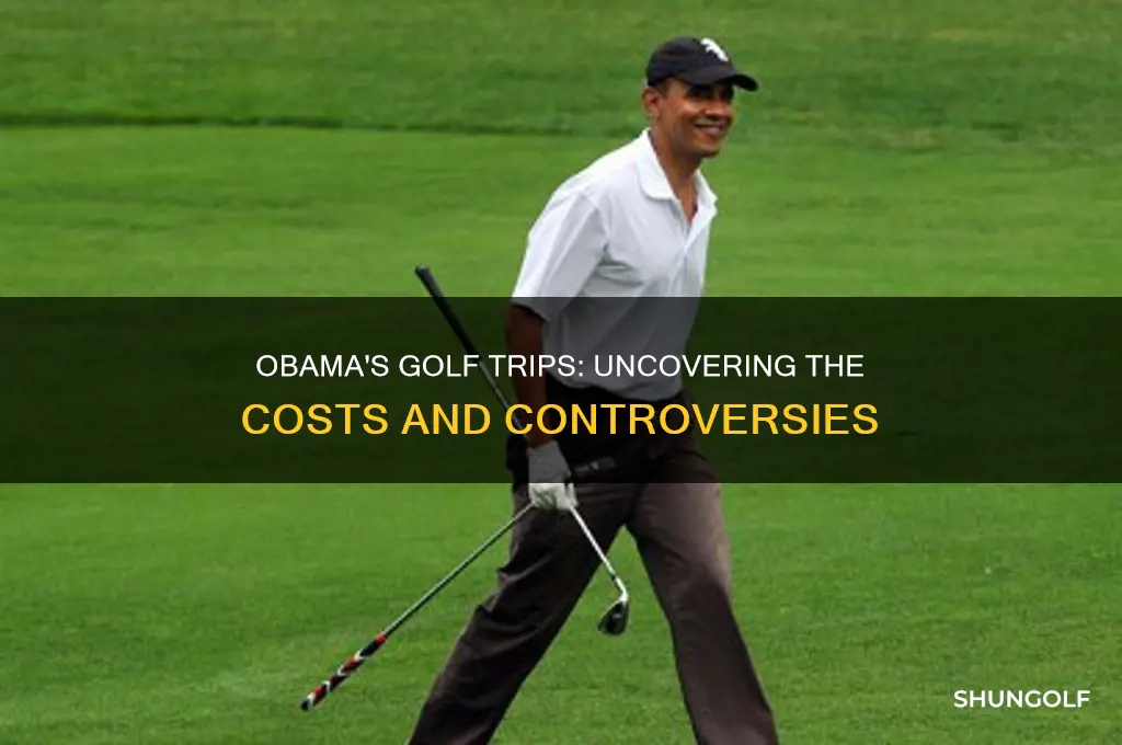 what did obama spend on golf trips