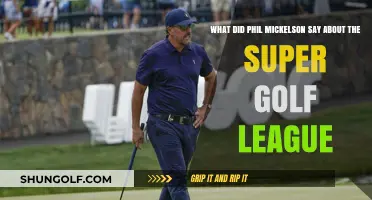 Phil Mickelson's Bold Statements on the Super Golf League