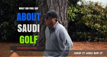 Phil Mickelson's Candid Remarks on Saudi Golf: Insights and Reactions