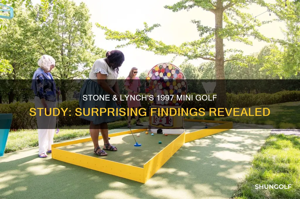 what did stone lynch 1997 mini golf stufy find