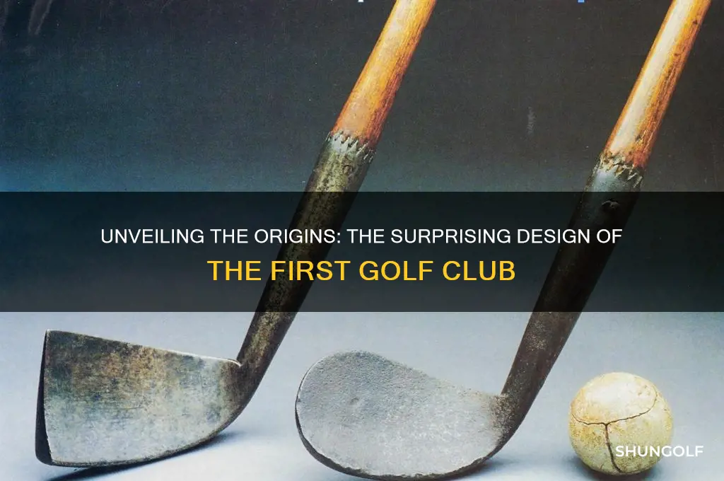 what did the first golf club look like
