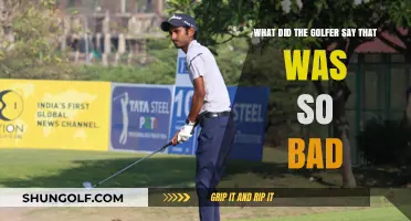 What Did the Golfer Say? Uncovering the Shocking Comment That Sparked Outrage
