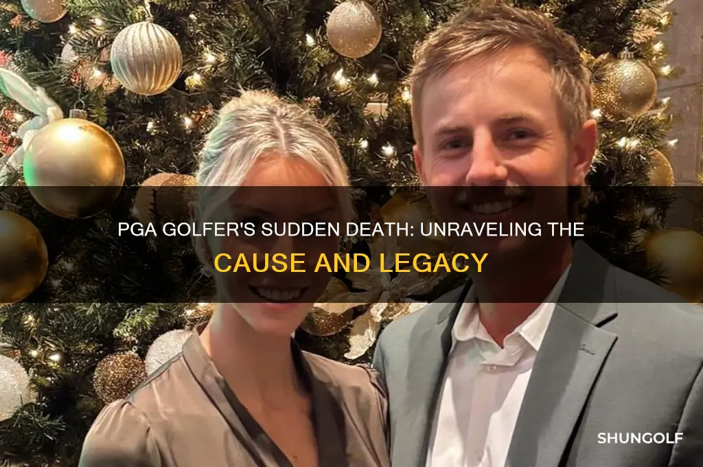 what did the pga golfer die of