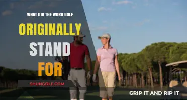 Unveiling Golf's Origins: The Surprising Meaning Behind the Acronym