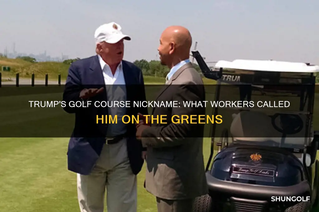 what did the workers call trump on golf coarse