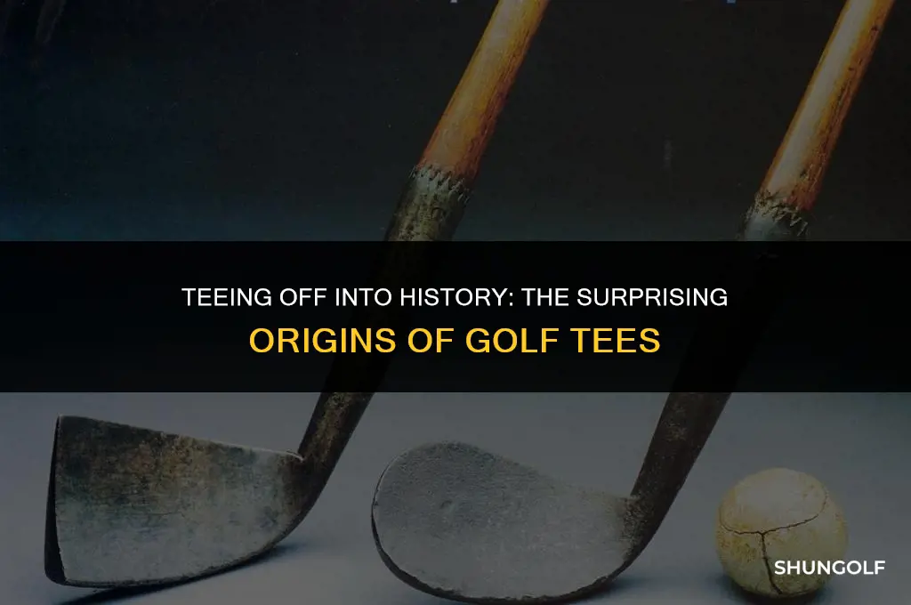 what did they use before golf tees