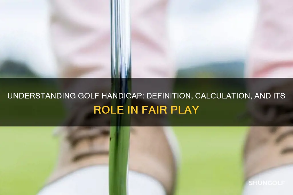 what dies handicap mean in golf