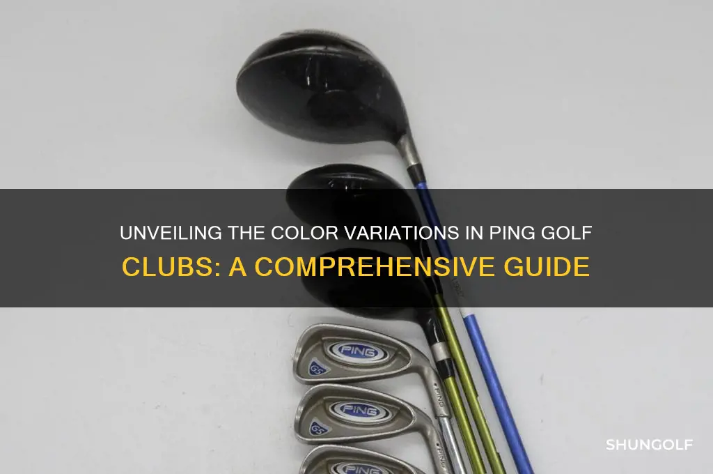 what differenc in dot olors of ping golf clubs