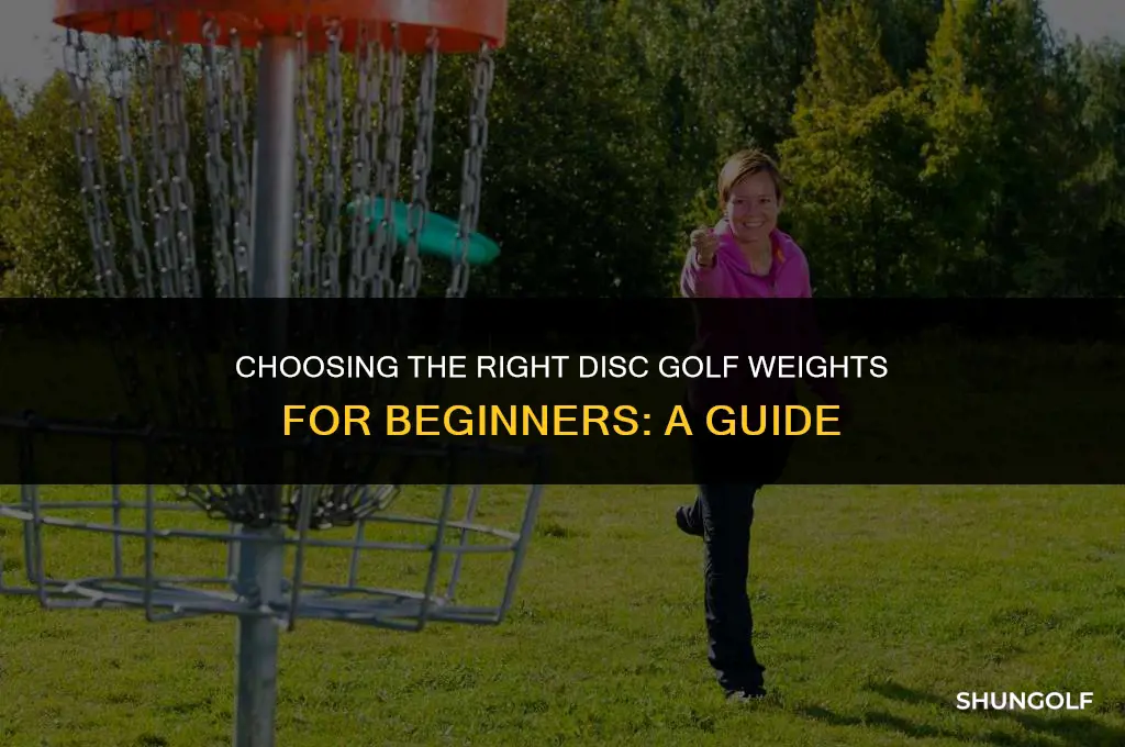 what disc golf weights for beginners