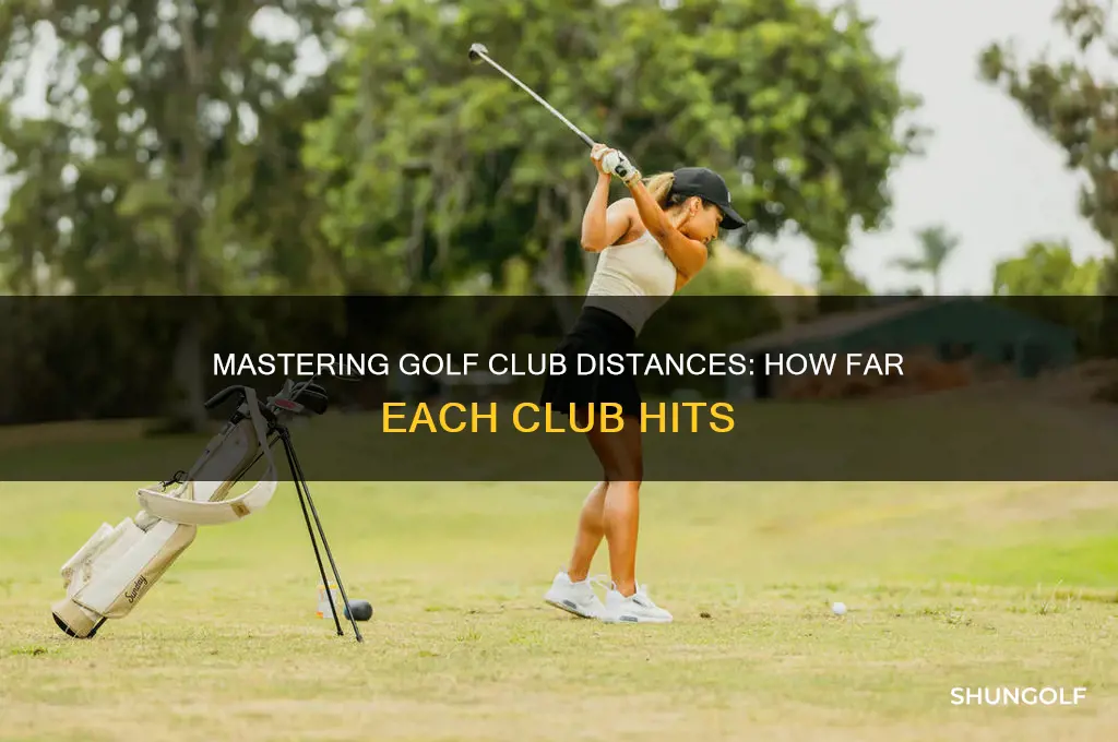 what distance do different golf clubs hit