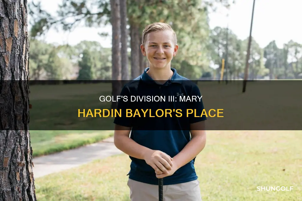 what division golf mary hardin baylor