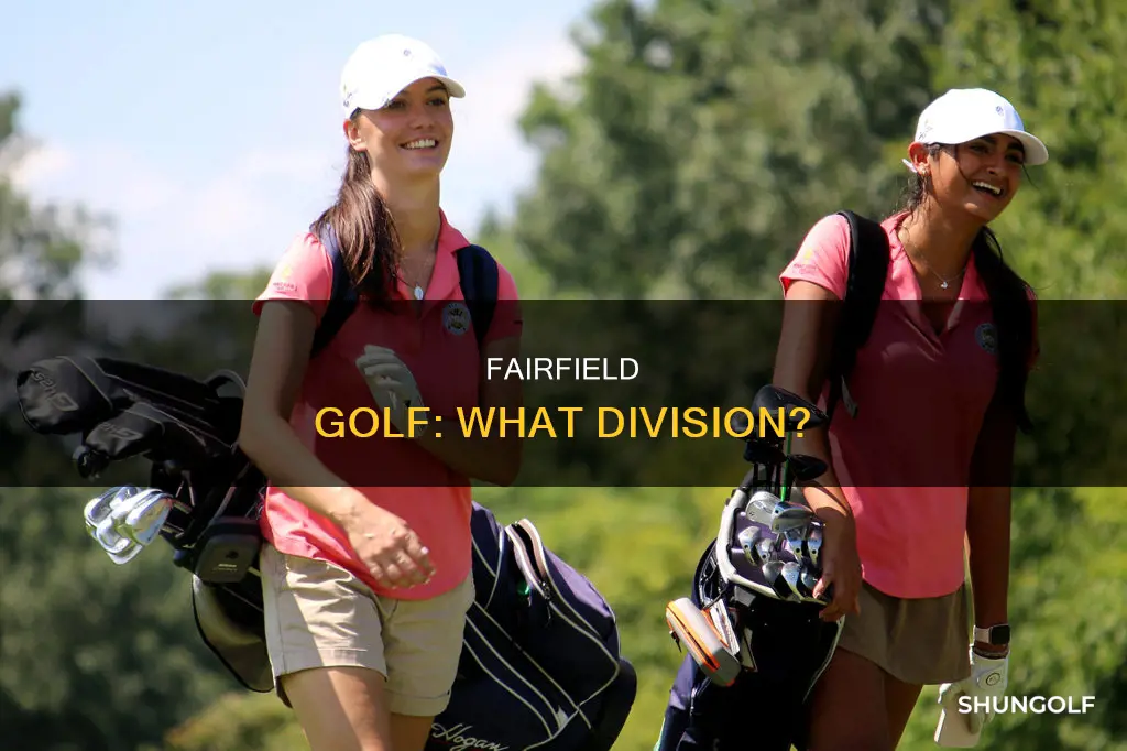what division is fairfield golf