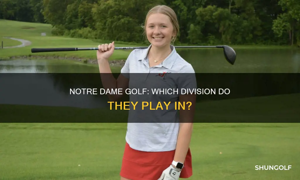 what division is notre dame golf