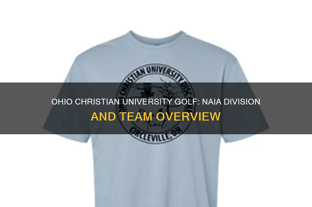 what division is ohio christian university golf
