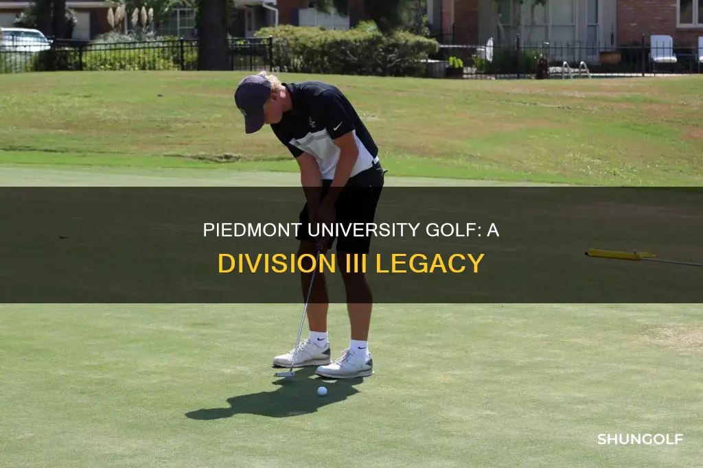 what division is piedmont university golf