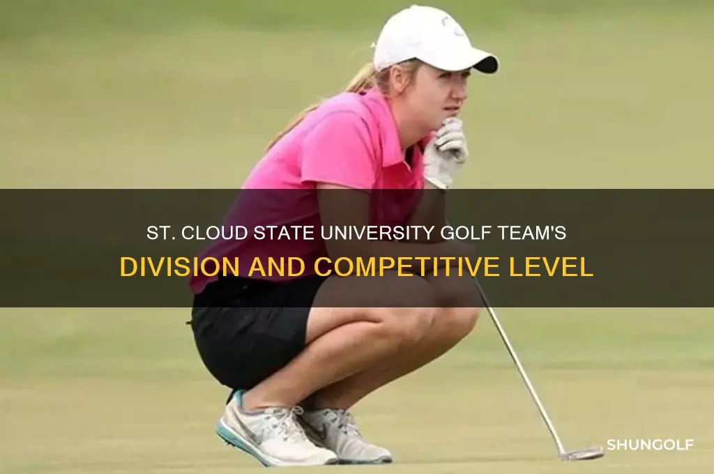 what division is st cloud state university golf