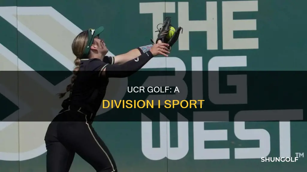 what division is ucr golf