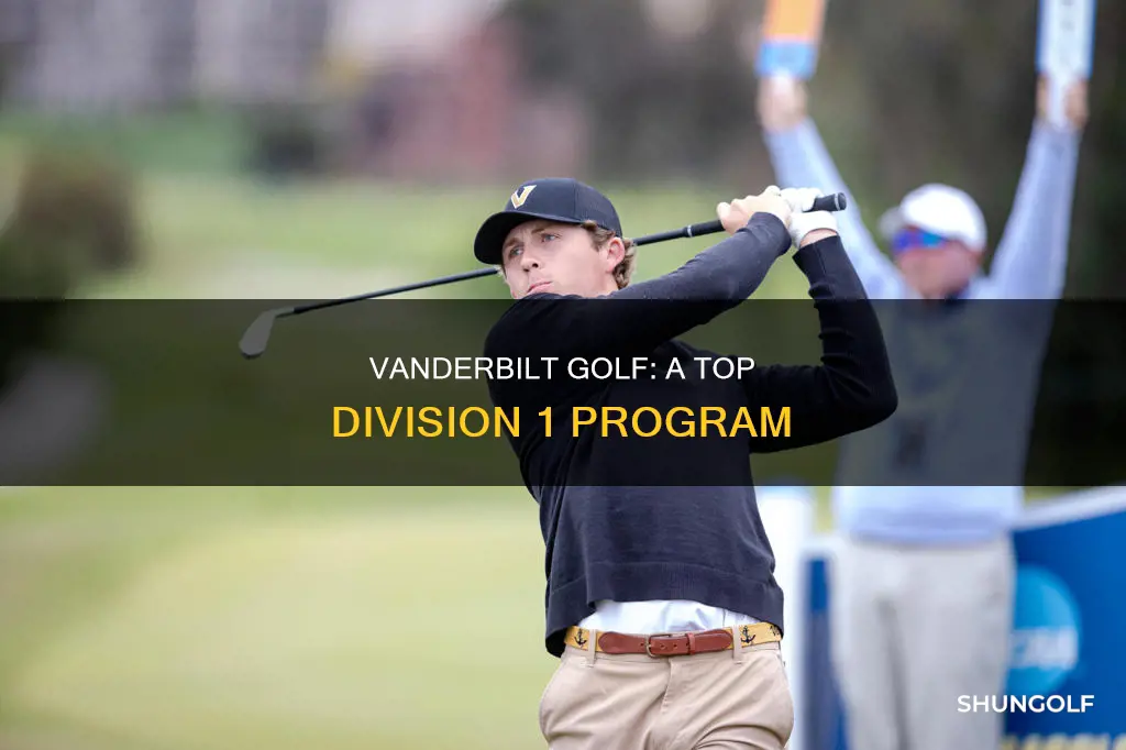 what division is vanderbilt golf