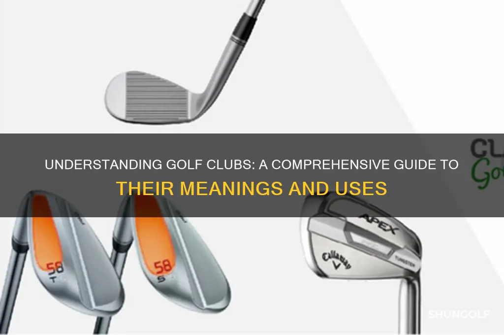what do all the golf clubs mean