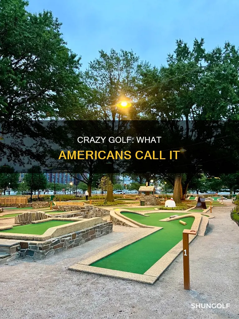 what do americans call crazy golf