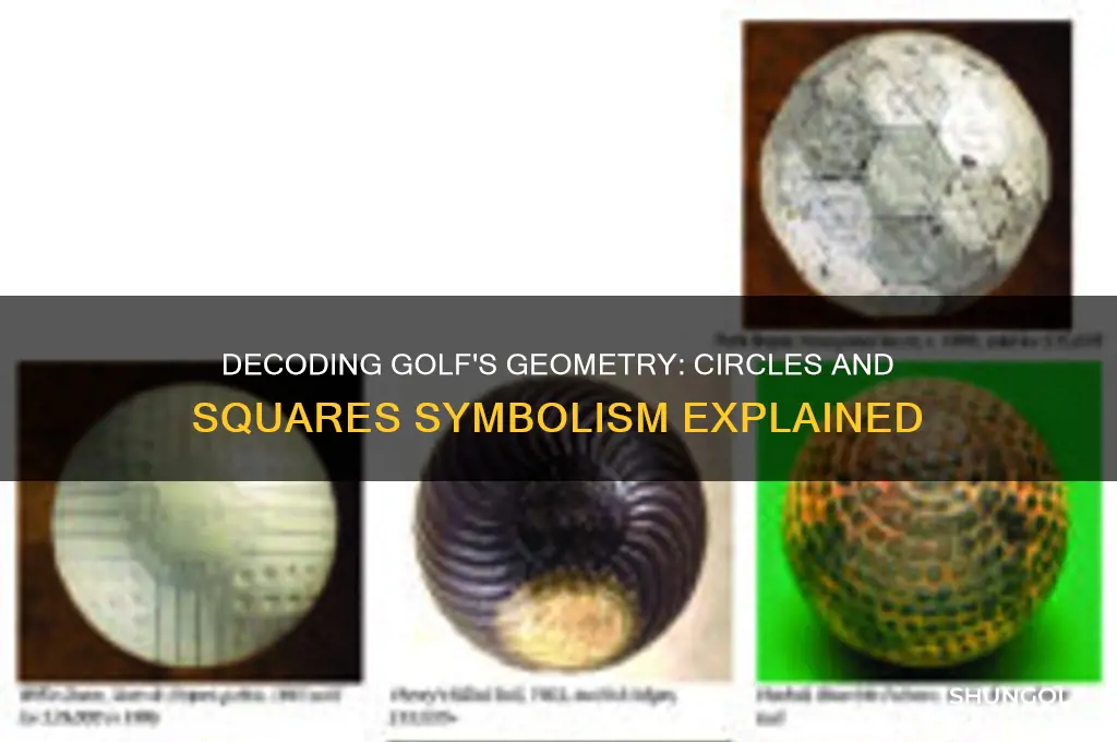 what do circles and squares represent in golf