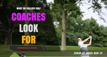 What College Golf Coaches Seek: Skills, Character, and Potential