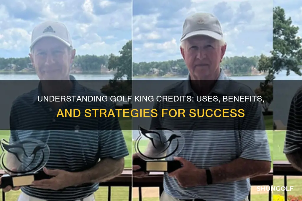 what do credits do in golf king