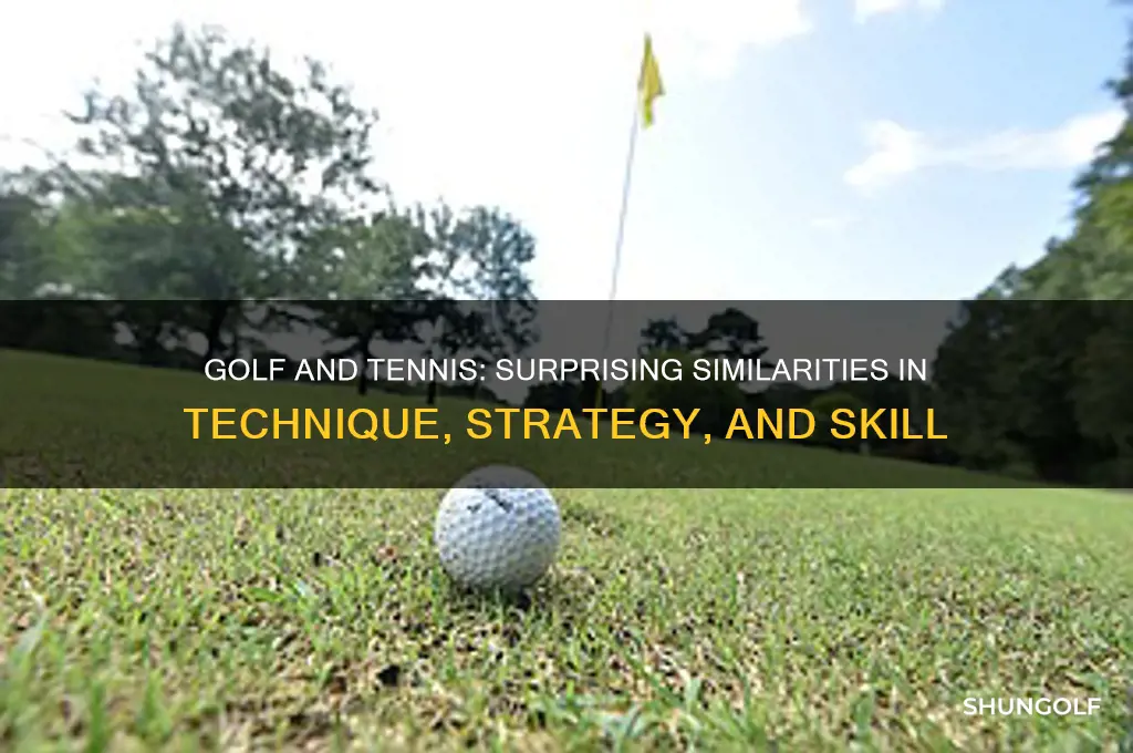 what do golf and tennis have in common