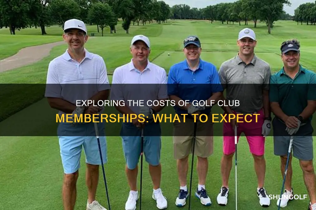 what do golf club memberships cost