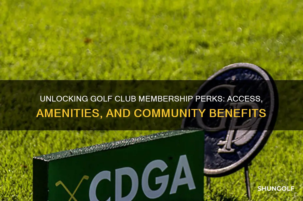 what do golf club memberships get you