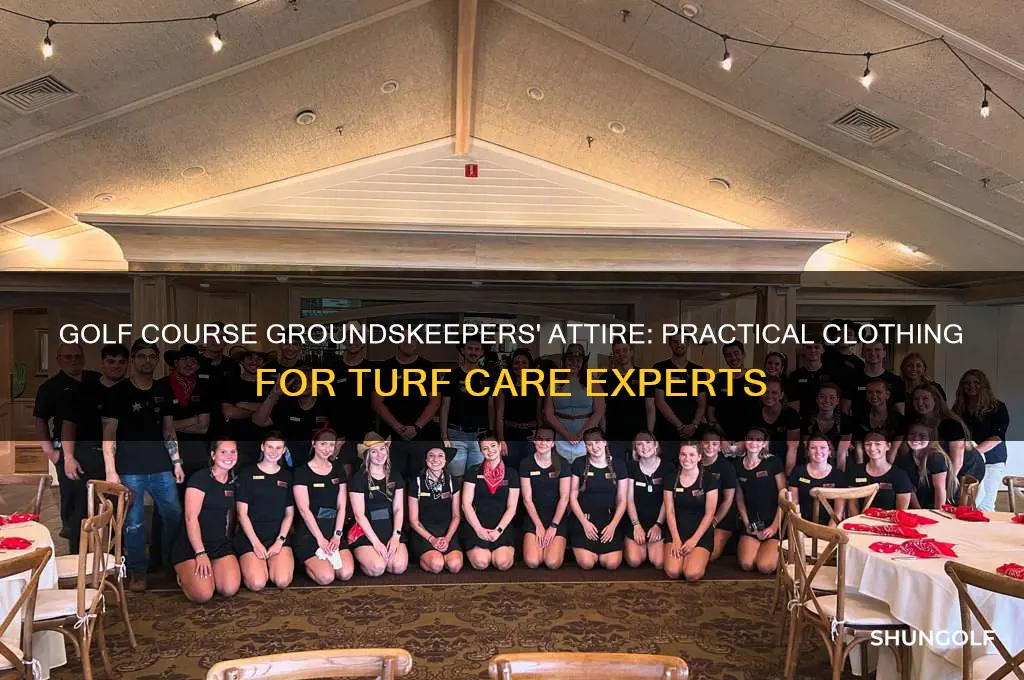 what do golf course groundskeepers wear