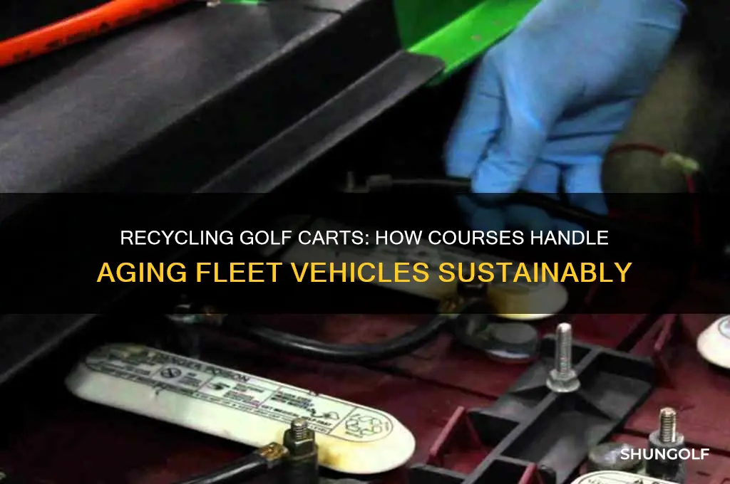 what do golf courses do with old carts