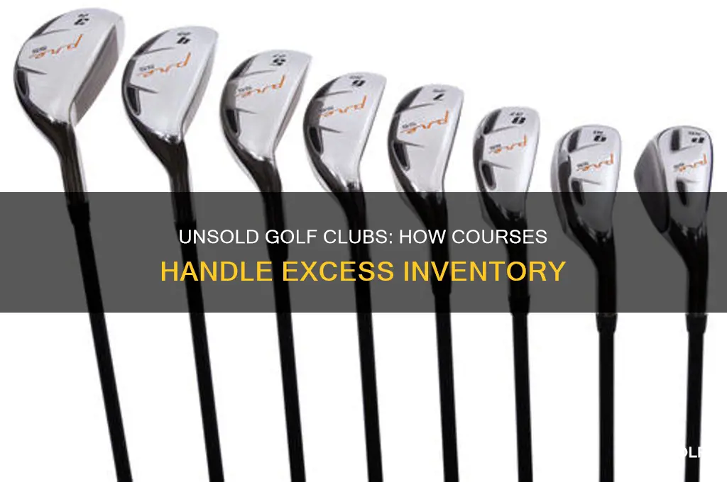 what do golf courses do with unsold golf clubs
