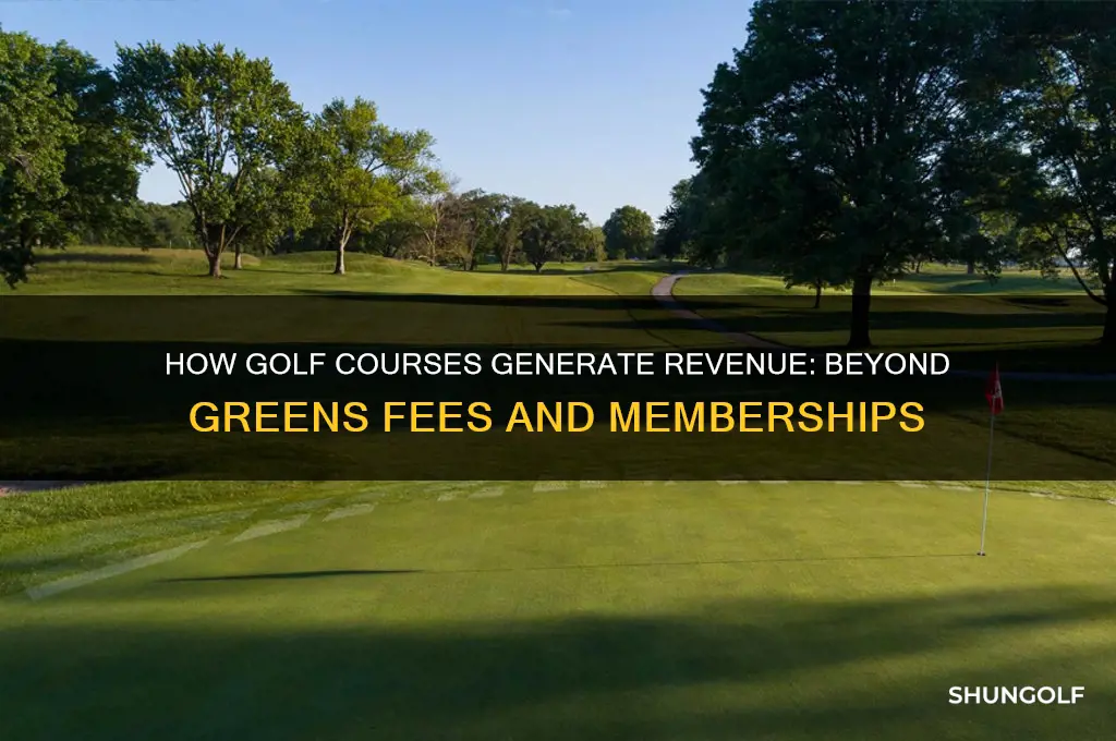 what do golf courses make money on